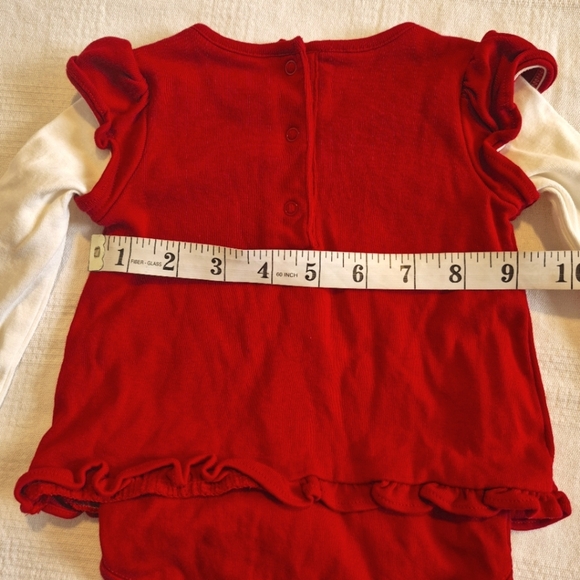 Gymboree girls 3-6 months layered shirt with bodysuit attached Gingerbread Girl - Picture 6 of 8